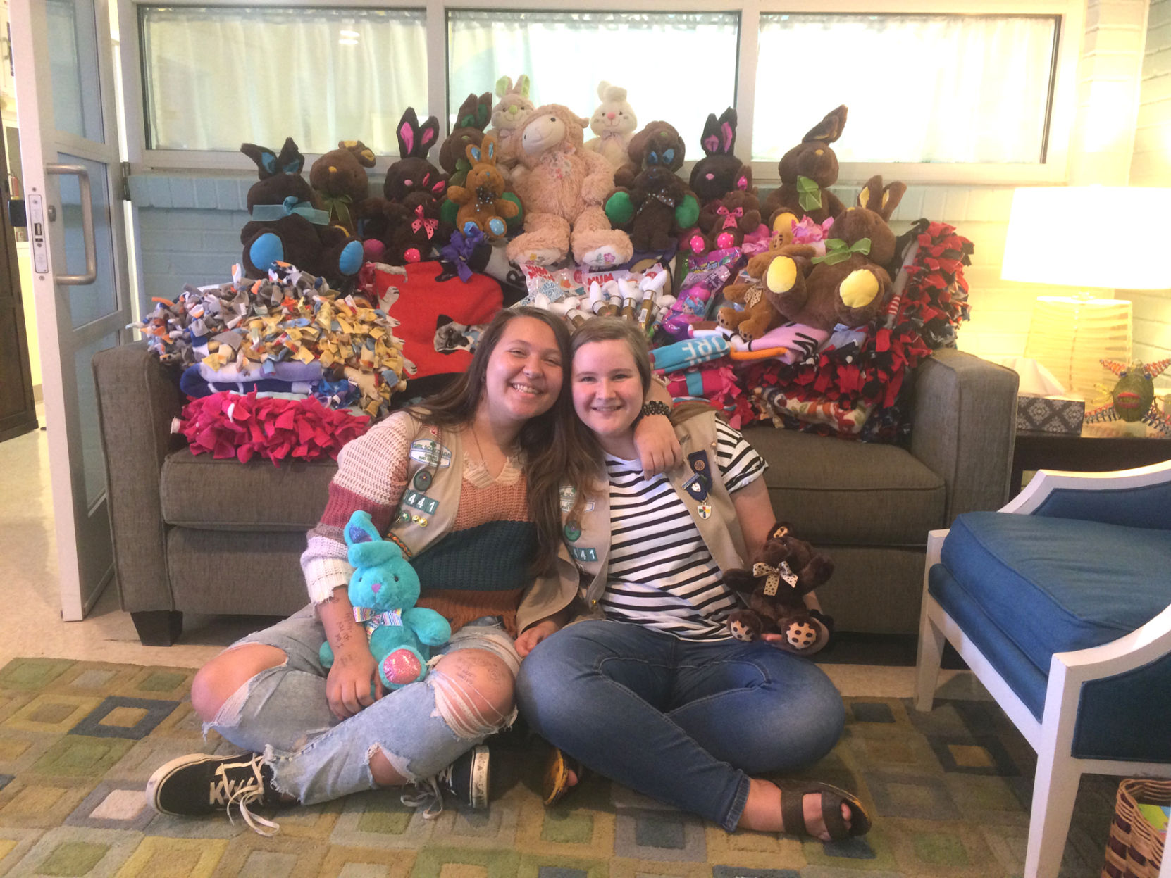 Girl Scouts' donation will comfort children
